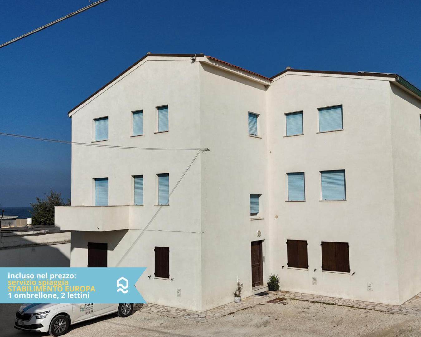 Rs321 - Marcelli, Trilocale Fronte Mare Con Spiaggia Inclusa מראה חיצוני תמונה